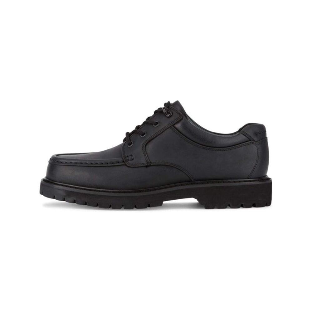 NWT DOCKERS Mens Black Glacier Round Toe Lace-Up Leather Oxford Shoes 10.5 M